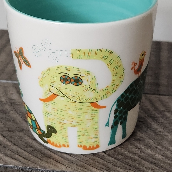 Starbucks 2008 Bone China Kids Baby Zoo Animals Coffee Mug Cup 8 oz Gift - Picture 5 of 6